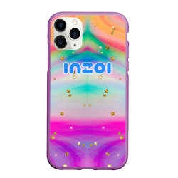 Чехол для iPhone 11 Pro Max матовый Inzoi с золотыми звездочками