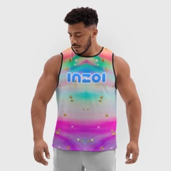 Мужская спортивная майка 3D Inzoi с золотыми звездочками - фото 2