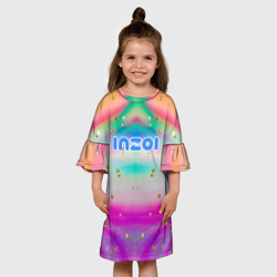 Детское платье 3D Inzoi с золотыми звездочками - фото 2