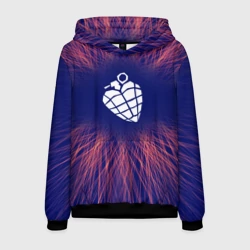 Мужская толстовка 3D Green Day red energy