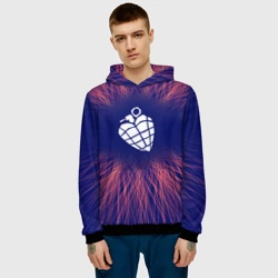 Мужская толстовка 3D Green Day red energy - фото 2