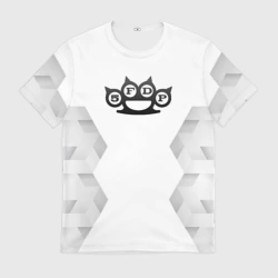 Мужская футболка 3D Five Finger Death Punch white poly