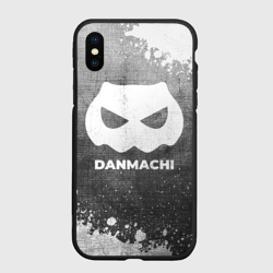 Чехол для iPhone XS Max матовый DanMachi - grey gradient