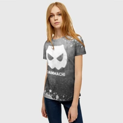Женская футболка 3D DanMachi - grey gradient - фото 2