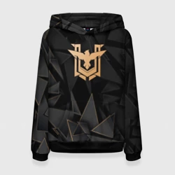 Женская толстовка 3D Free Fire golden poly