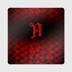 Магнит виниловый Квадрат Architects red poly
