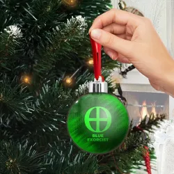 Ёлочный шар Blue Exorcist - green gradient - фото 2
