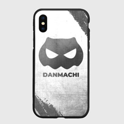 Чехол для iPhone XS Max матовый DanMachi - white gradient
