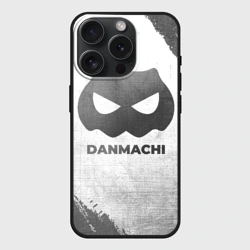 Чехол силиконовый для Apple iPhone 15 Pro матовый DanMachi - white gradient