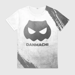 Женская футболка 3D DanMachi - white gradient