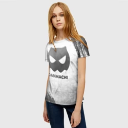 Женская футболка 3D DanMachi - white gradient - фото 2