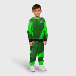 Детский костюм с толстовкой 3D Need for Speed - green gradient вертикально - фото 2