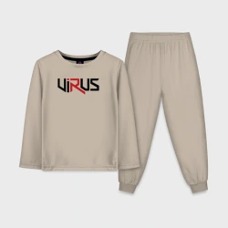 Детская пижама с лонгсливом хлопок Virus