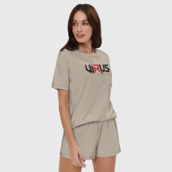 Женская пижама с шортиками хлопок Virus - фото 2