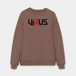 Мужской свитшот oversize без начеса хлопок Virus