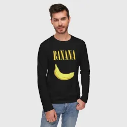 Мужской лонгслив хлопок Nirvana banana - фото 2