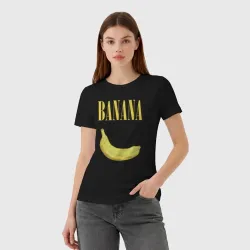 Женская футболка хлопок Nirvana banana - фото 2