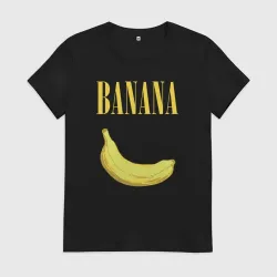 Женская футболка хлопок Nirvana banana
