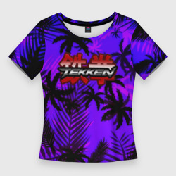 Женская футболка 3D Slim Tekken tropic