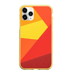 Чехол для iPhone 11 Pro Max матовый Яркие треугольники