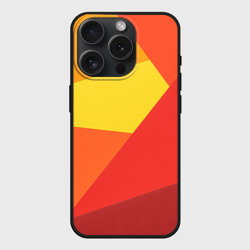 Чехол силиконовый для Apple iPhone 15 Pro Мax матовый Яркие треугольники