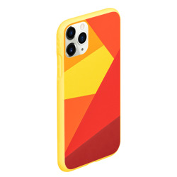 Чехол для iPhone 11 Pro Max матовый Яркие треугольники - фото 2
