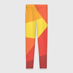 Леггинсы 3D Яркие треугольники