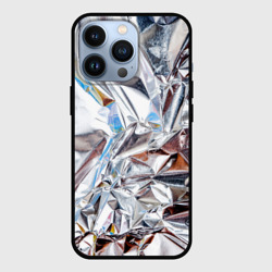 Чехол для iPhone 13 Pro Зеркальная металическая фольга текстура 