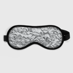 Маска для сна 3D Серебряная фольга - мятая текстура