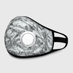 Маска из неопрена Серебряная фольга - мятая текстура