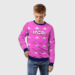 Детский свитшот 3D Inzoi логотип игры на розовом - фото 2