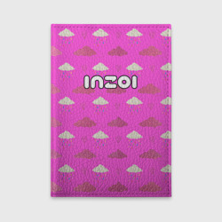 Обложка для автодокументов Inzoi логотип игры на розовом