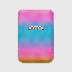 Картхолдер Magsafe магнитный Inzoi розово-голубой фон