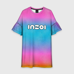 Детское платье 3D Inzoi розово-голубой фон