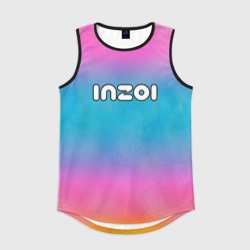 Мужская спортивная майка 3D Inzoi розово-голубой фон
