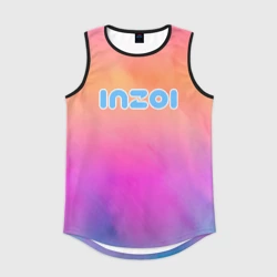 Мужская спортивная майка 3D Inzoi розово-оранжевый фон