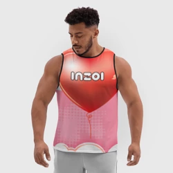Мужская спортивная майка 3D Inzoi логотип на сердце  - фото 2