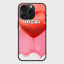 Чехол силиконовый для Apple iPhone 15 Pro матовый Inzoi логотип на сердце 
