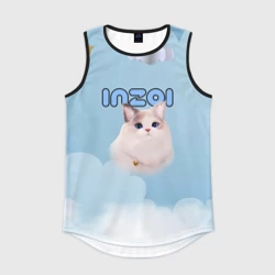 Мужская спортивная майка 3D Inzoi котик и облачка 