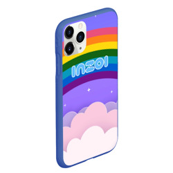 Чехол для iPhone 11 Pro Max матовый Inzoi логотип на радуге - фото 2