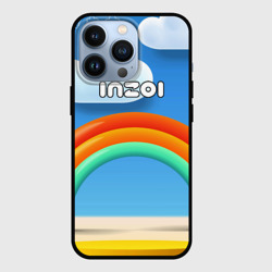 Чехол для iPhone 13 Pro Inzoi объемная радуга и облака