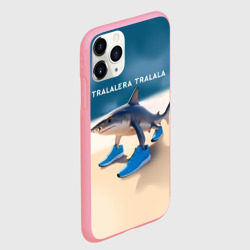 Чехол для iPhone 11 Pro Max матовый Акула в кроссовках - Тралалера Тралала брейнрот мем - фото 2