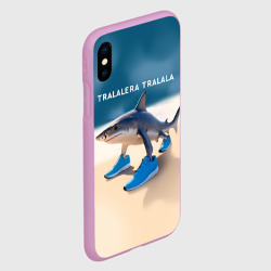 Чехол для iPhone XS Max матовый Акула в кроссовках - Тралалера Тралала брейнрот мем - фото 2