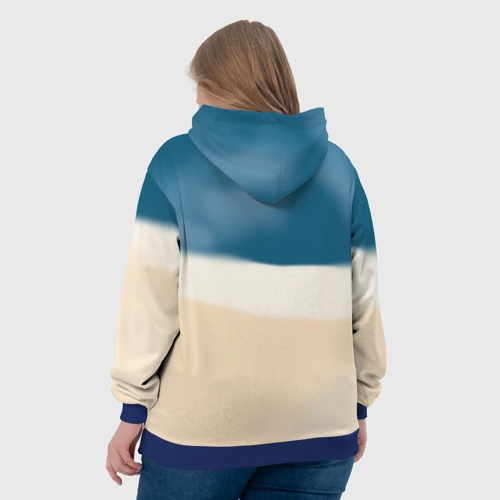 Женская толстовка 3D с принтом Акула в кроссовках - Тралалера Тралала брейнрот мем, вид сзади #2