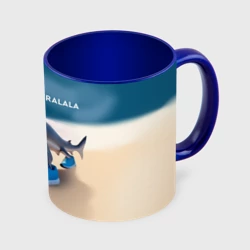 Кружка с полной запечаткой Акула в кроссовках - Тралалера Тралала брейнрот мем