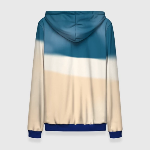 Женская толстовка 3D с принтом Акула в кроссовках - Тралалера Тралала брейнрот мем, вид сзади #1