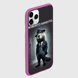 Чехол для iPhone 11 Pro матовый Бобер бандин мем - фото 2