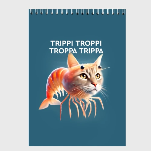 Скетчбук Trippi troppi troppa trippa - brainrot cat meme