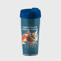 Термокружка-непроливайка Trippi troppi troppa trippa - brainrot cat meme