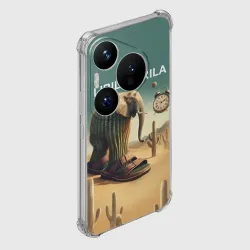 Чехол для Huawei Pura 70 Pro Слон кактус - брейнрот мем - фото 2